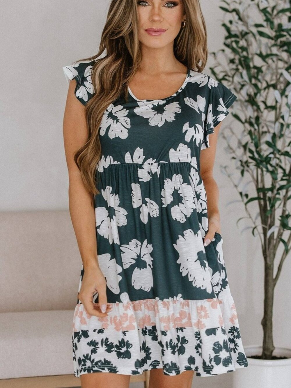 Bethie Floral Print Dress